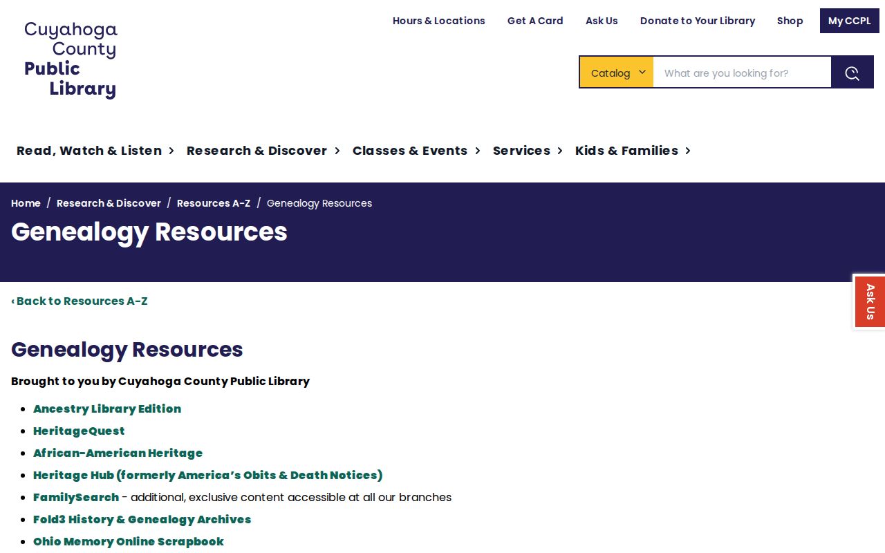 Mayfield Heights historical directory research at Cuyahoga County Public Library genealogy resources