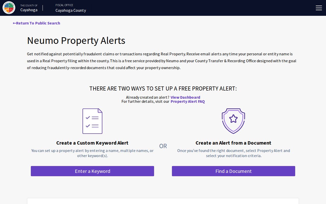 Mayfield Heights neighbors Cuyahoga Property Alert